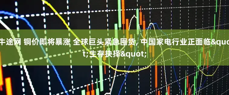 牛途网 铜价即将暴涨 全球巨头紧急囤货, 中国家电行业正面临"生存抉择"